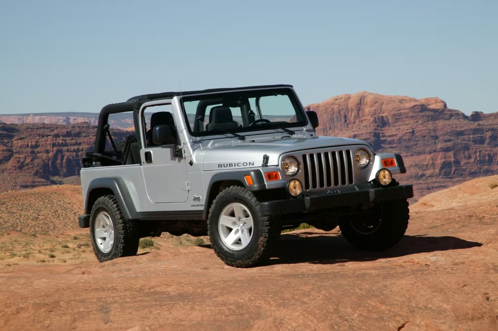 Jeep Wrangler nel deserto