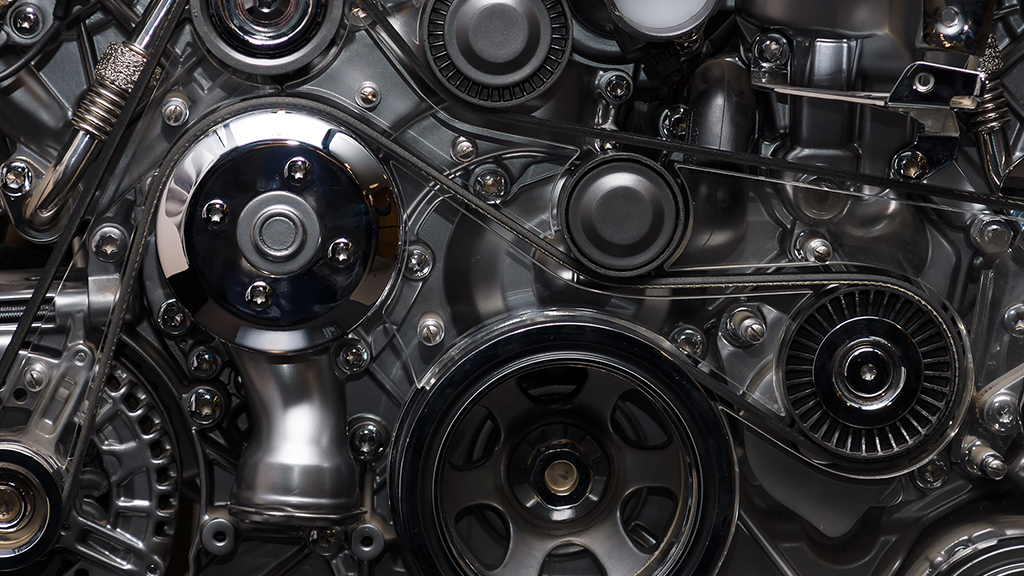 dettaglio di una cinghia di distribuzione