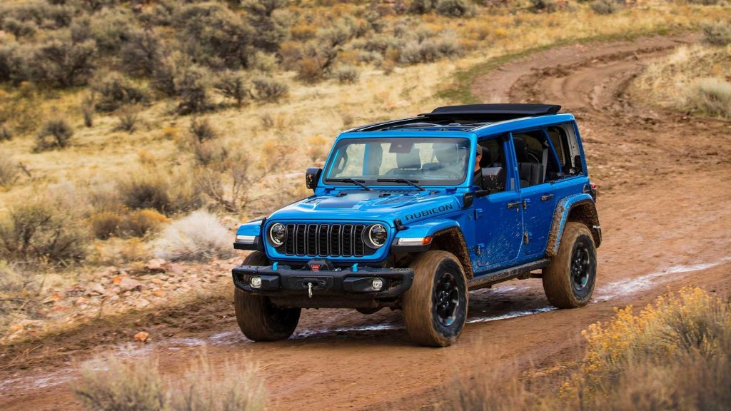 Jeep Wrangler blu