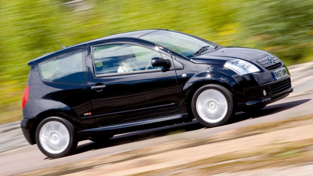 Citroen C2 VTS su strada sterrata