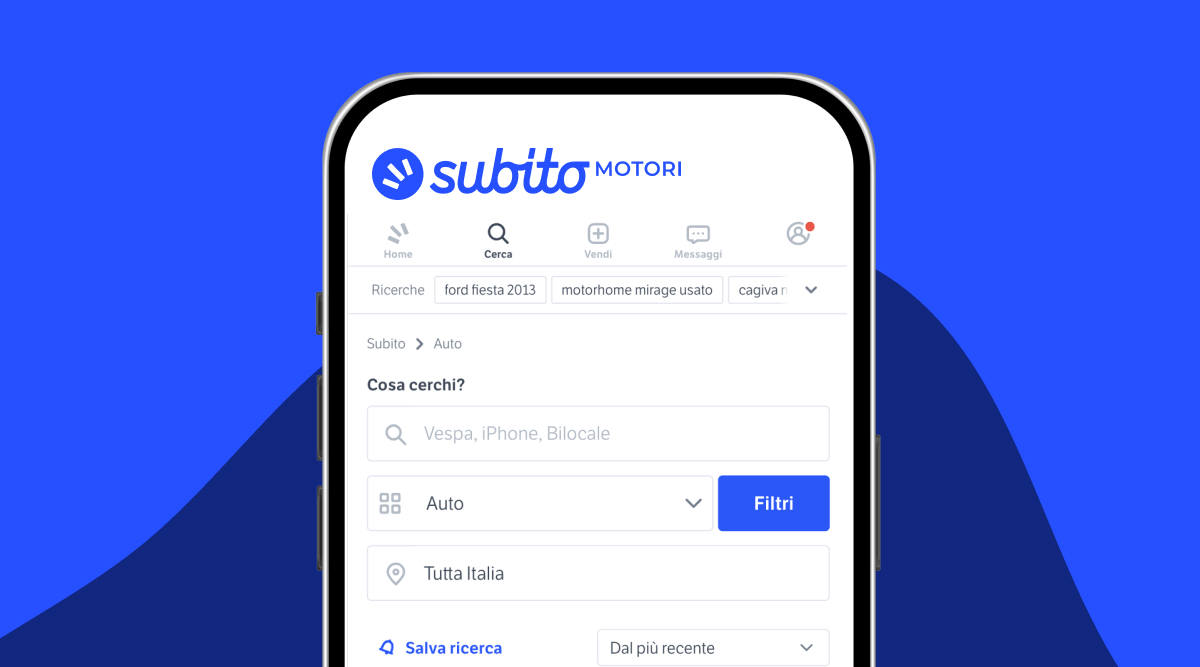 filtri di ricerca Subito Motori