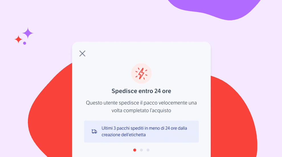 Schermata della comunicazione del badge di Subito