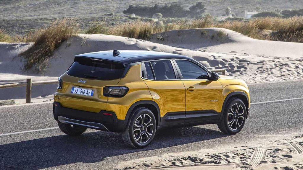 Jeep Avenger - vista posteriore