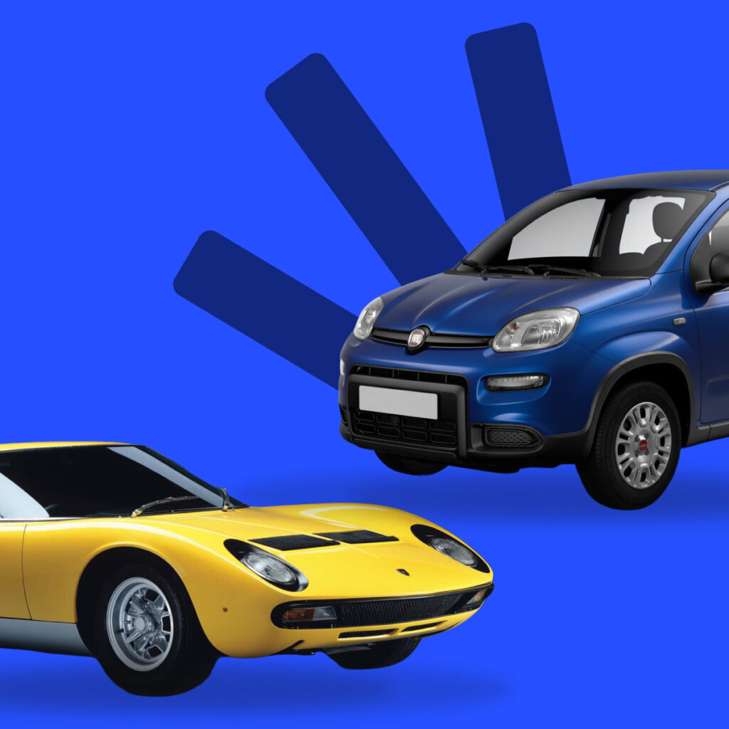 Auto su sfondo di Subito Motori