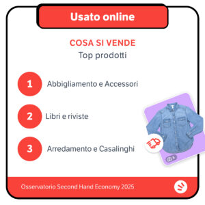 Quali oggetti si vendono online? Doxa per Subito 2025